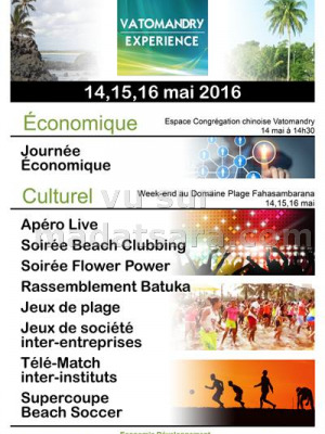 Vatomandry Experience Economique et culturel