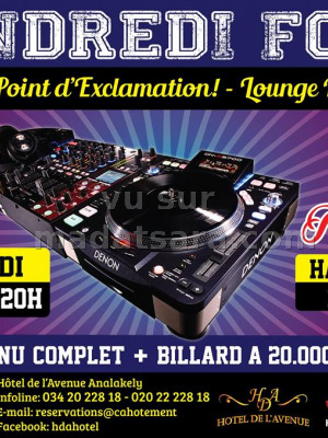 Vendredi folie - Le Point d'Exclamation‍