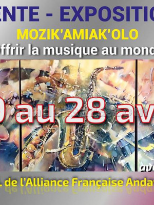 Vente Expo "Mozik'amiak'olo" AFT - Alliance Française d'Antananarivo‍