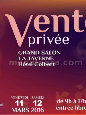 Vente privée au grand salon La taverne Hotel Colbert