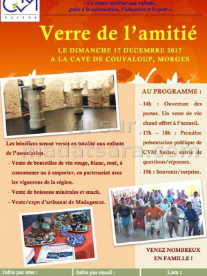 Verre de l'amitié - Cave de Couvaloup Morges