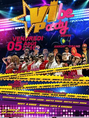 Vibe Party au Dome RTA Akorondrano