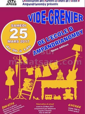 Vide-grenier de l'école B Ampandrianomby - 8è édition