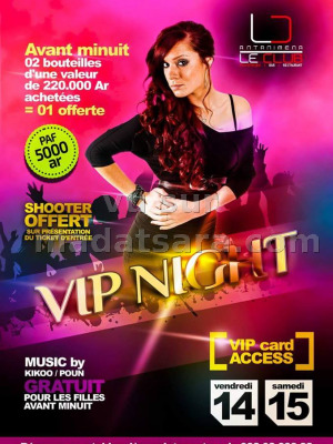 VIP Night - Le Club Antanimena‍