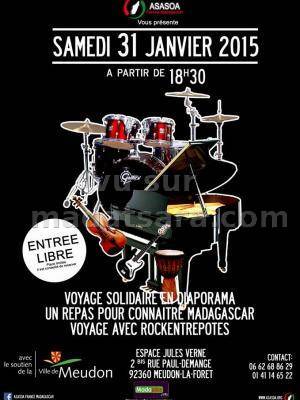 Voyage solidaire en diaporama présentée par Asasoa à l'Espace Jules Verne Meudon