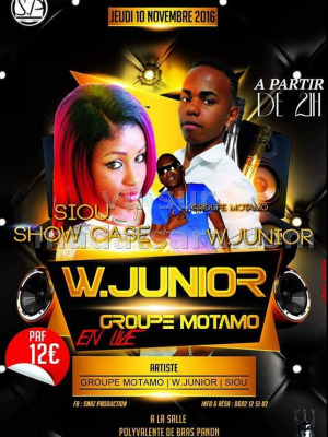 W. Junior - en live Salle polyvalente de Bras Panon