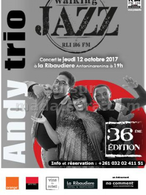 Walking Jazz avec Andy‍ Trio - 36è édition La Ribaudière Antaninarenina‍