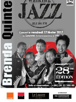 Walking Jazz RLI 106Fm 28è édition avec Brenda Quintet au Le Louvre 313 Antaninarenina‍