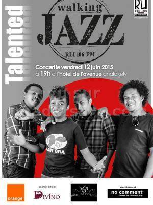 Walking Jazz RLI FM 106 à l'Hotel de l'avenue Analakely