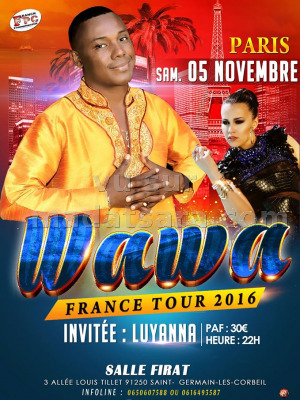 Wawa‍ avec Luyanna‍ France tour 2016 - Salon Firat Saint-Germain Les Corbeil‍