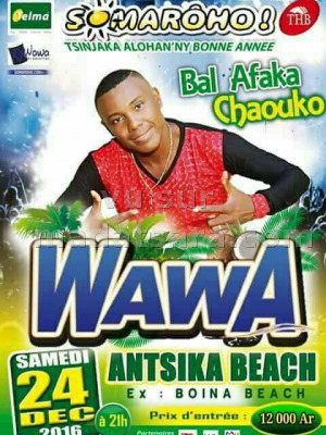 Wawa‍ en concert Antsika Beach‍