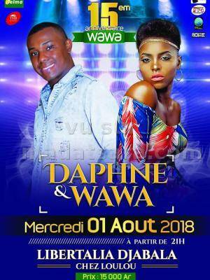 Wawa et Daphne en concert Libertalia Djabala