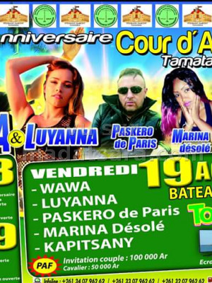 Wawa & Luyanna, Kapitsany, Marina & Paskero - 15è anniversaire Cour d'Appel Tamatave - Bateau Ivre