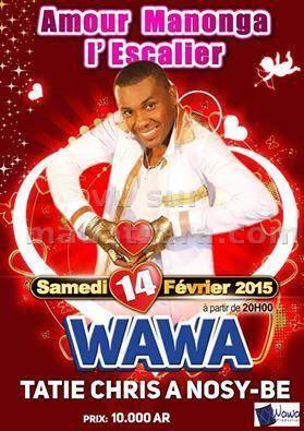 Wawa en concert à Tatie Chris Nosy-Be