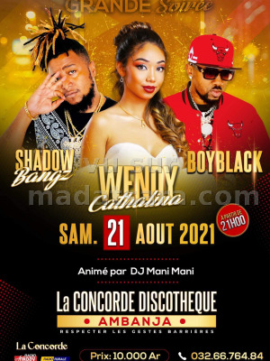 Wendy‍ , Shadow‍ , Boy Black‍ - La Concorde Ambanja‍