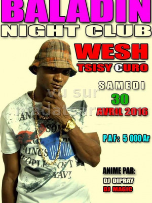 Wesh en concert au Baladin Night Club