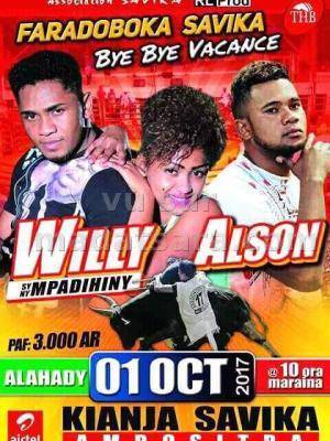 Willy & Alson faradoboka savika bye bye vacances Kianja Savika Ambositra