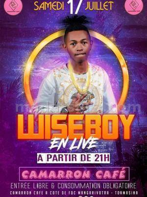 Wiseboy en live Camarron Cafe Mangarivotra Toamasina