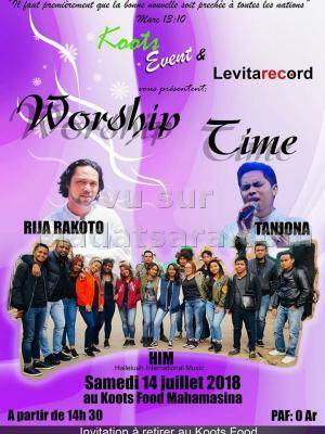 Worship time Rija Rakoto, Tanjuna, HIM (Halleluia International Music) Koots Food Mahamasina