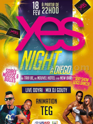 Xes night à Diégo au Le Taxi Be Nosy-Be‍, Nouvel Hotel Diégo Suarez Madagasikara‍ et au New Bar Diégo Suarez‍