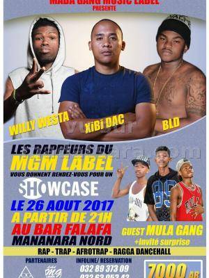 XiBi DAC, Willy Westa, BLD, Mula Gang en show case au Snack Bar Falafala