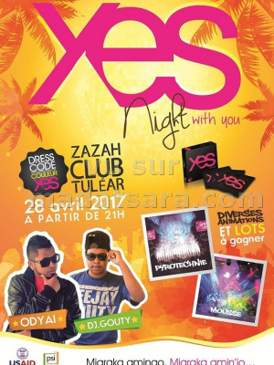 Yes night with you - Zaza Club Tuléar Madagasikara‍ avec Odyai‍ & Dj Gouty‍