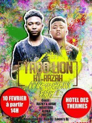 Yroo Lion & Ht-Razah en show case Hotel des Thermes Antsirabe