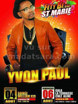Yvon Paul en concert Restaurant William Kidd Sainte-Marie - La Terasse Chez Aline Sainte-Marie