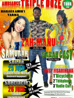 Zah-Manu, Sarah Gasy & Samurah - Espace Ficus Nitida & Terrain Fananrahana