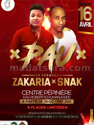 Zakaria‍ & Snak‍ en show case - Centre Pépinière Pau