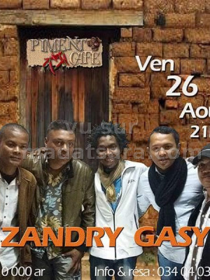Zandry Gasy en concert au Piment Café
