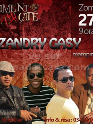 Zandry Gasy mampirevy au Piment Café