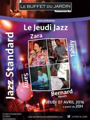 Zara, Tahiry Andriamanoro, Sammy Andriamanoro, Bernard Houzefa - Le Jeudi Jazz - Le Buffet du Jardin