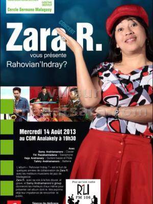 Zara R. en concert au CGM Analakely
Quelques vidéos de Zara R.
[videos artiste=zara-r]