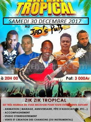 Zik Zik tropikal au JAO'S PUB‍